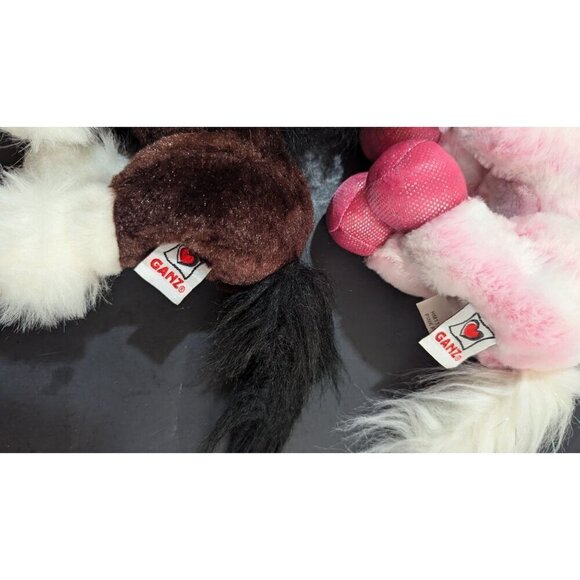 Ganz Webkinz Pink & Brown Plush Horses 8" Stuffed Animal Toys Soft & Cuddly - Picture 10 of 11